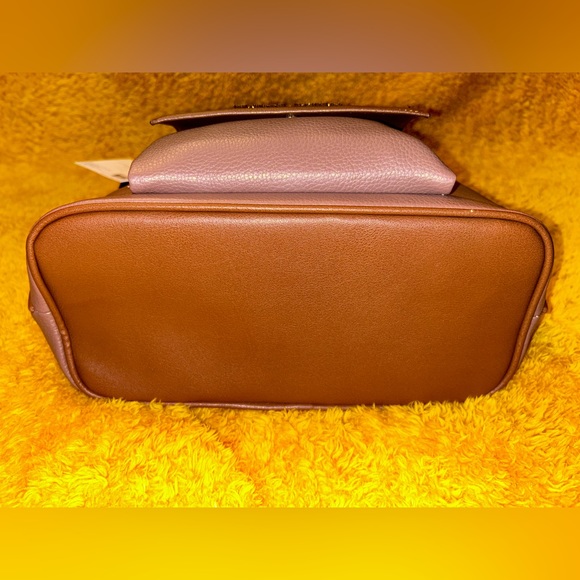 NWT Adrienne Vittadini Beekman Place Color Block Dusty Rose & Caramel Ho… - Picture 10 of 12
